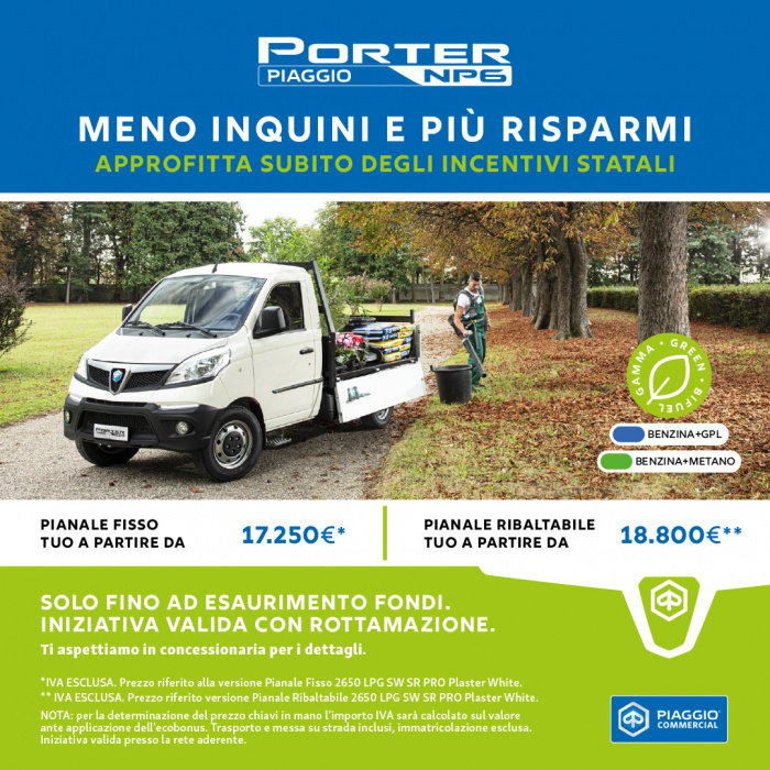 Piaggio Porter Ecobonus