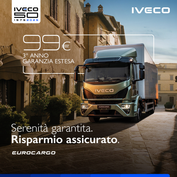 Eurocargo, il 3° anno di garanzia estesa a soli 99€