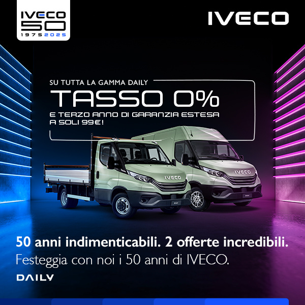 Su tutta la Gamma DAILY Tasso 0% e Terzo anno di garanzia estesa a soli 99€