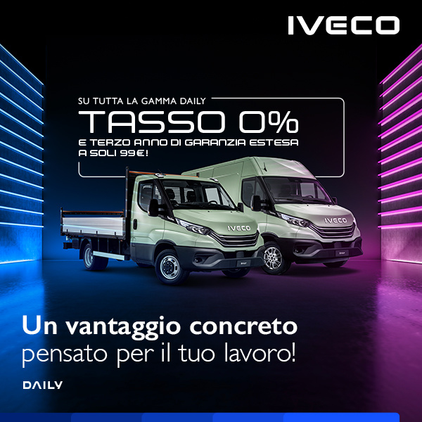 Su tutta la Gamma DAILY Tasso 0% e Terzo anno di garanzia estesa a soli 99€